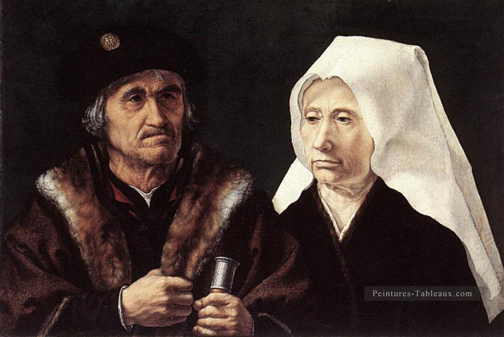 Un couple âgé Jan Mabuse Peintures à l'huile